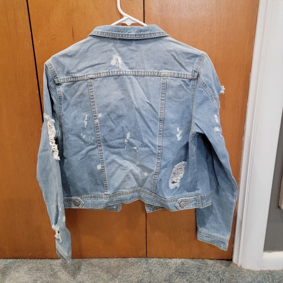 Distressed denim jacket - Picture 3 of 3